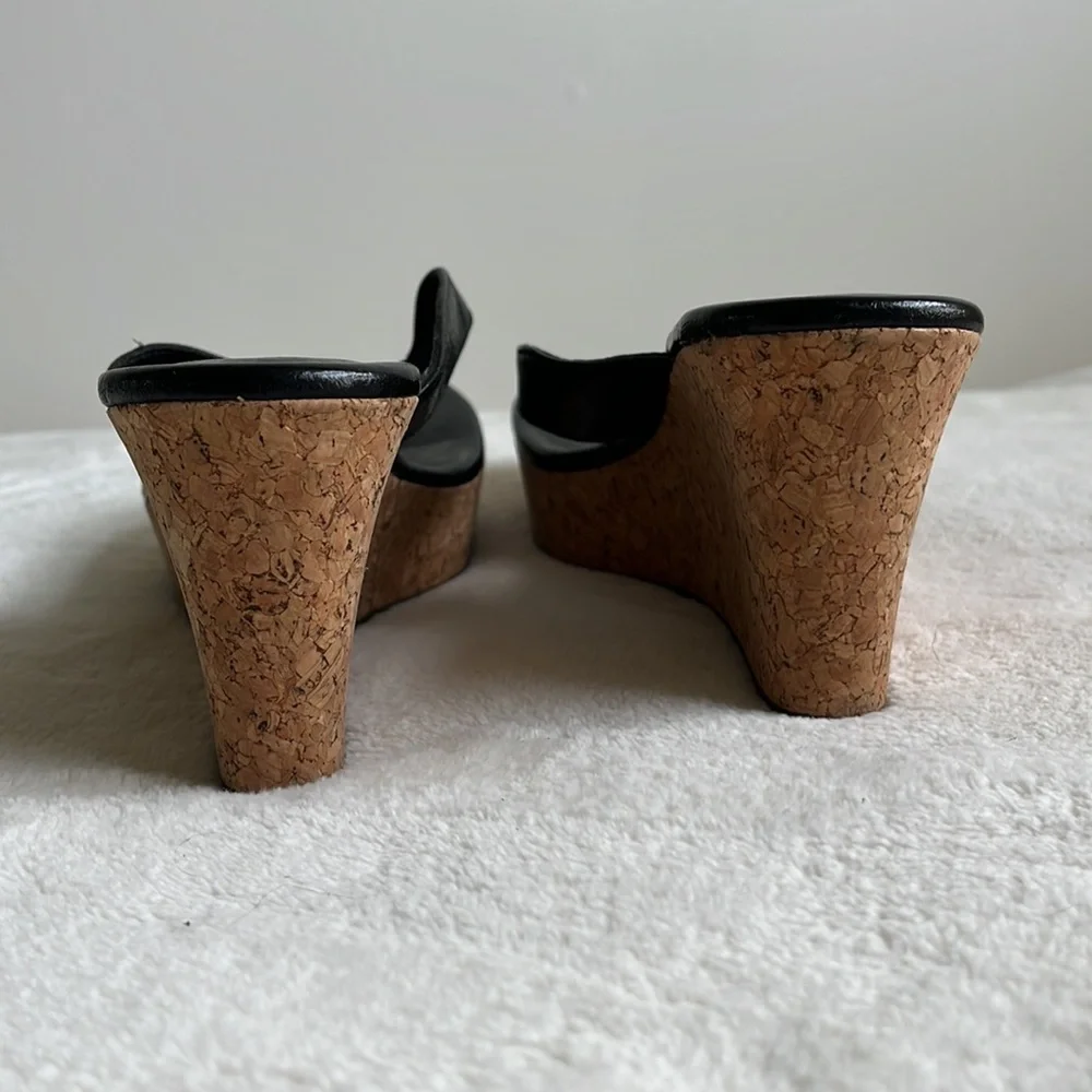 UGG leather wedge thong sandals sz 8,5 - Picture 8 of 10